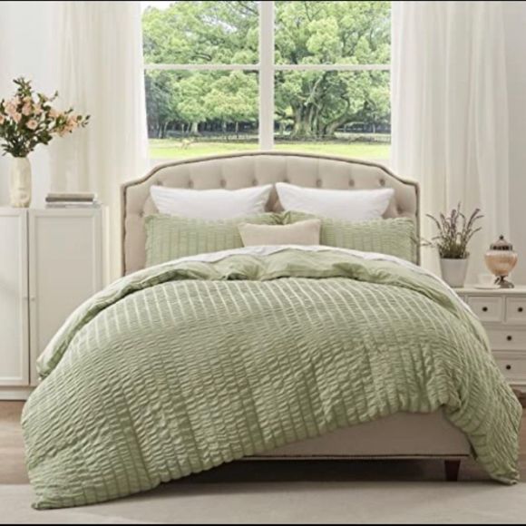Sunstyle Home Bedding Sunstyle Home Green Duvet Cover And